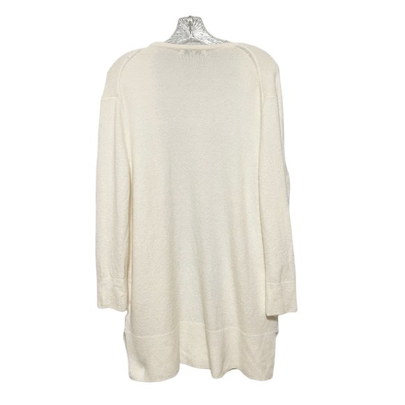 Madewell White Open Front Alpaca Blend Soft Cardigan Sweater - Picture 5 of 9